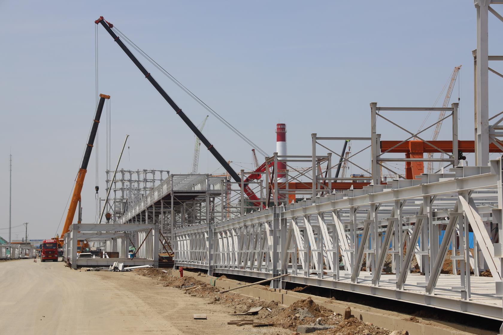 煤棚用鋼結(jié)構(gòu)搭建的安裝注意事項